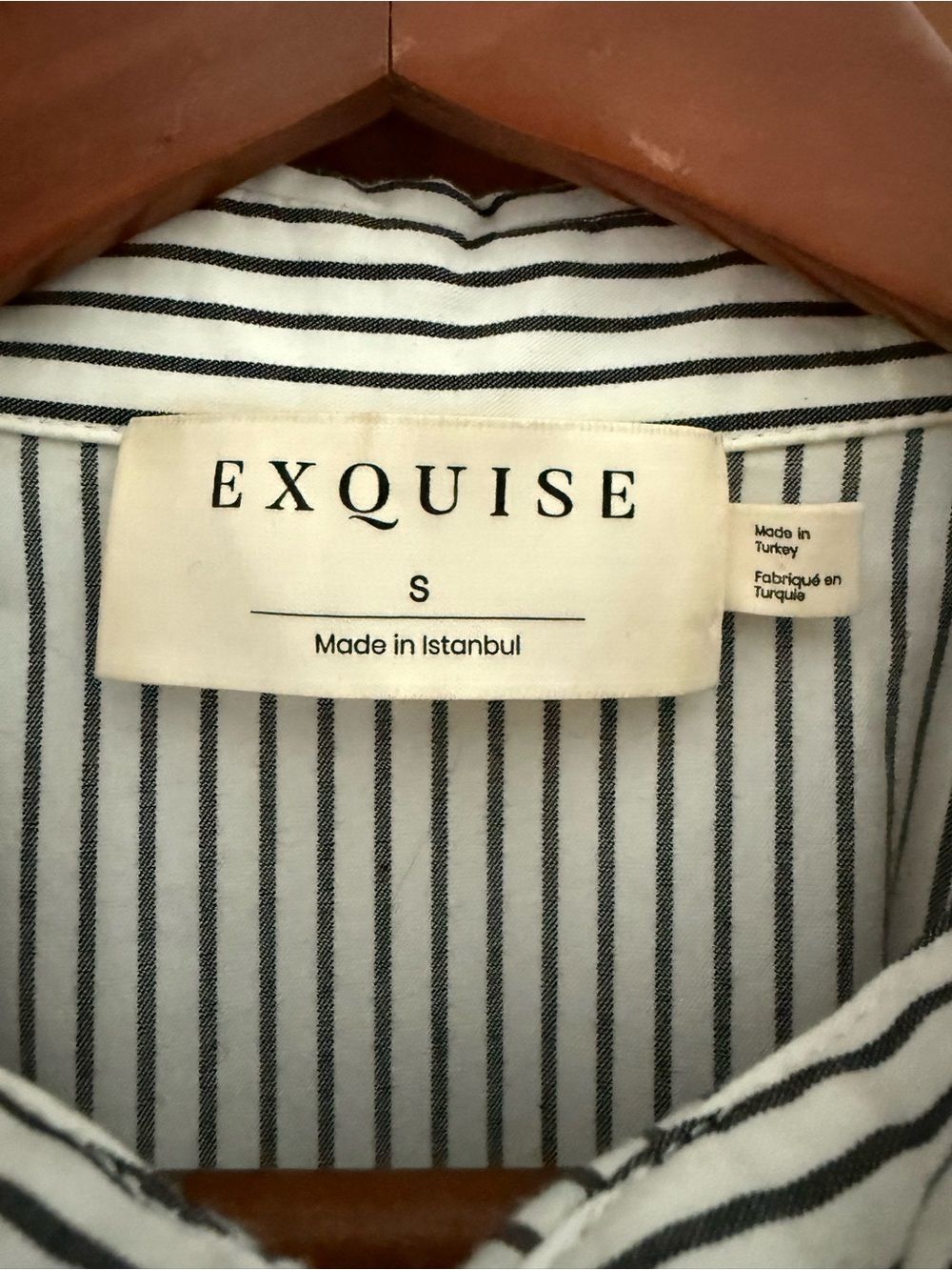 Anthropologie Exquise Striped Shirt Dress - Picture 4 of 4